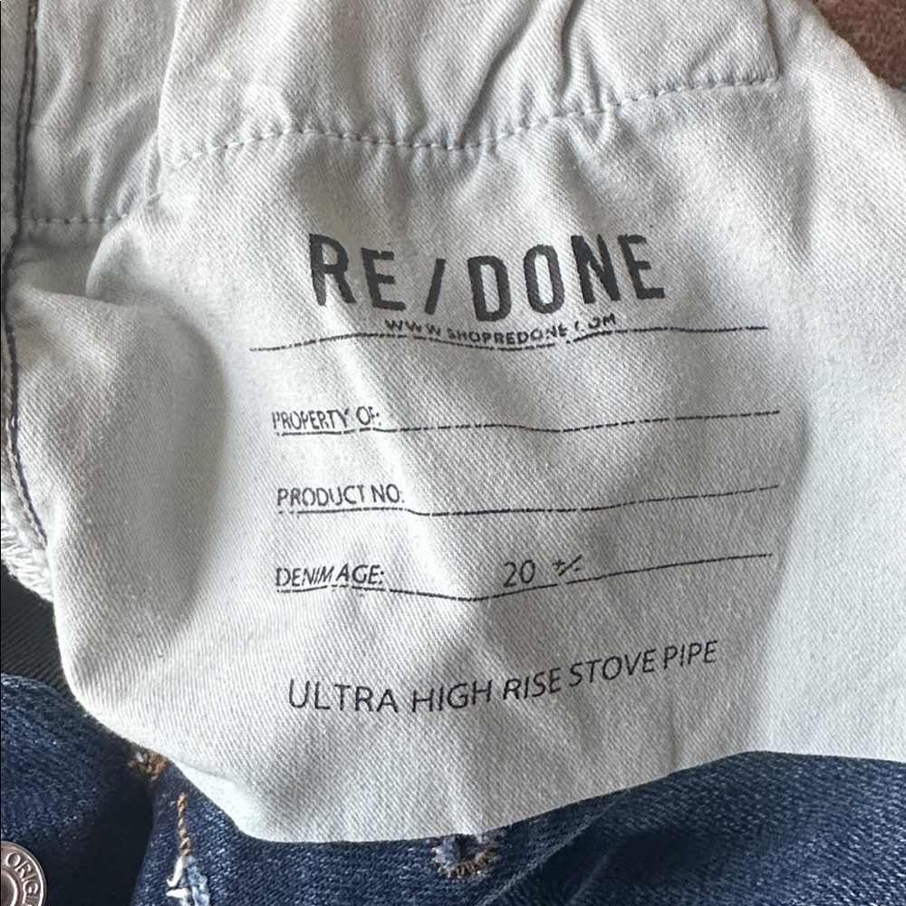 Re/Done High Rise Destroyed Jeans - Picture 11 of 14